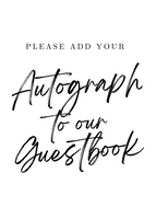Autumn Leaves and Guestbook Dreams - Guest Book Sign Printable