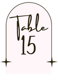 Beautiful Stary Minimalistic Wedding Table Numbers {25 Pages}