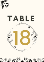 Rustic With A Twist - Table Numbers - Culture Weddings Printable Store
