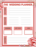Simple Wedding Daily Planner Printable Sheets {6 pages} - Culture Weddings Printable Store