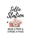 Cute Selfie Station Printable Sign For Bachelorette Party & Bridal Shower