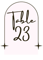 Beautiful Stary Minimalistic Wedding Table Numbers {25 Pages}