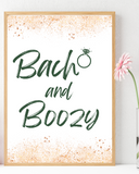 Cute Bach and Boozy Bachelorette Signs - Rose Gold Edition
