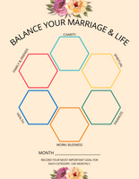 Balance Your Marriage & Life Planner {5 pages} - Culture Weddings Printable Store