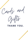Cards & Thank You Signage - Blue - Culture Weddings Printable Store