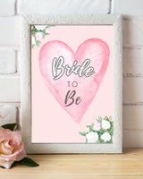 Pretty In Pink Bride To Be Wedding Signage