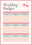 Wedding Budget Planner Printable - Track Your Wedding Expenses {10 pages} - Culture Weddings Printable Store