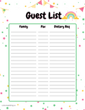 Fun Party Planner Printable + Party Checklist {18 pages} - Culture Weddings Printable Store