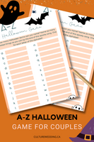 FREE Printable Halloween A-Z Game For Couples & Groups
