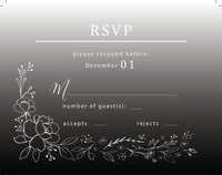 Black and White Wedding Suite - Culture Weddings Printable Store