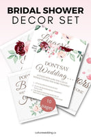 Printable Bridal Shower Decorations {10 Page Set} - Culture Weddings Printable Store