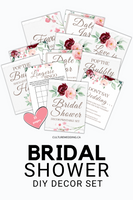Printable Bridal Shower Decorations {10 Page Set} - Culture Weddings Printable Store