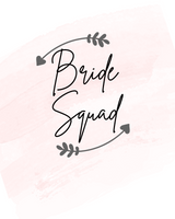 Elegant Bride Squad Printable Art For Bachelorette Party
