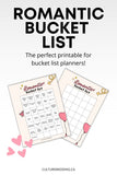 Romantic Bucket List Printable For Couples