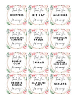 Feminine Printable Candy Buffet Labels For Weddings