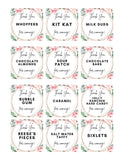 Feminine Printable Candy Buffet Labels For Weddings