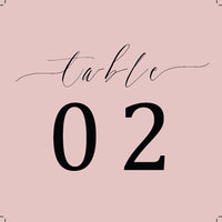 Black and Blush Table Number Freebie - Culture Weddings Printable Store