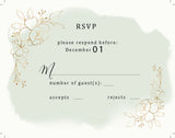 Green and Gold Wedding Suite - Culture Weddings Printable Store