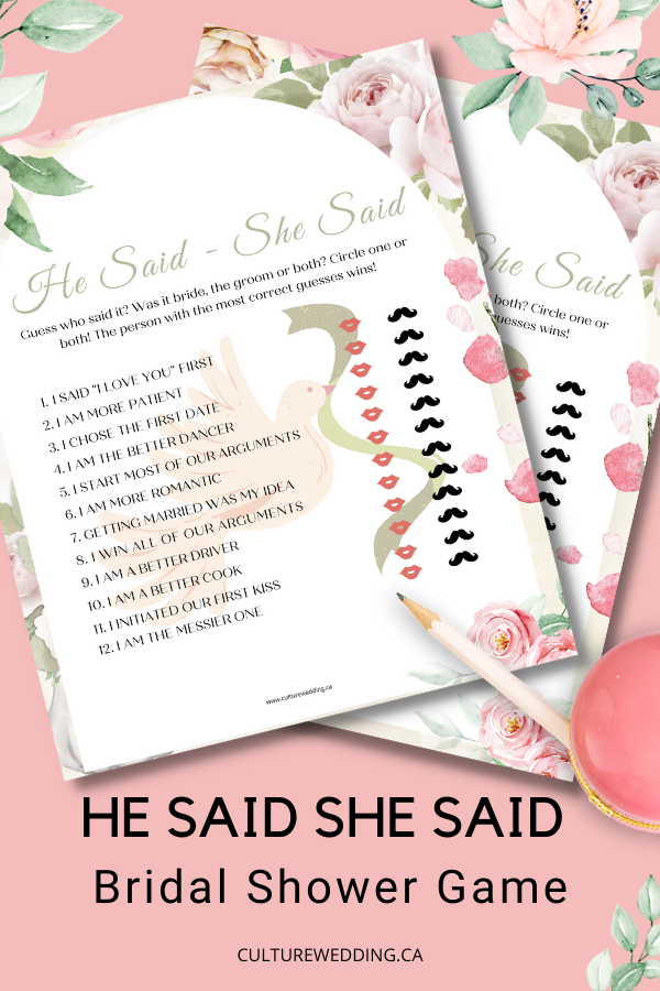 he-said-she-said-bridal-shower-game-printable-culture-weddings-printable-store for Free Printable He Said She Said Bridal Shower Game He Said She Said Bridal Shower Game (Printable) – Culture Weddings Printable Store for Free Printable He Said She Said Bridal Shower Game