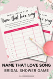 Name That Love Song Bridal Shower Game