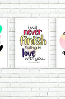 Beautiful Couple Quotes Wall Art - Rainbow Full of Love