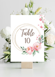 Feminine Chic Table Numbers Printables {25 Pages} - Culture Weddings Printable Store