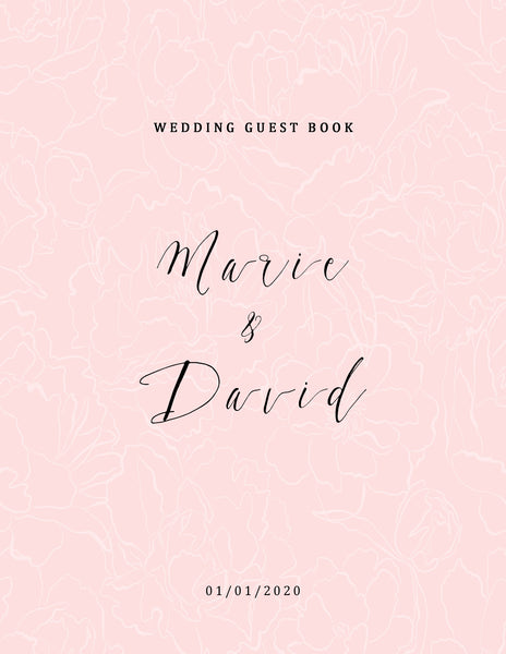 Freebie Blush Wedding Book Cover - Culture Weddings Printable Store
