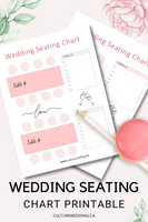 Cute Printable Wedding Seating Chart